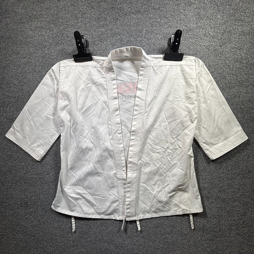 Nishime Martial Arts Gi Jacket Unisex 2/160 White Karate Jiu Jitsu Taekwondo